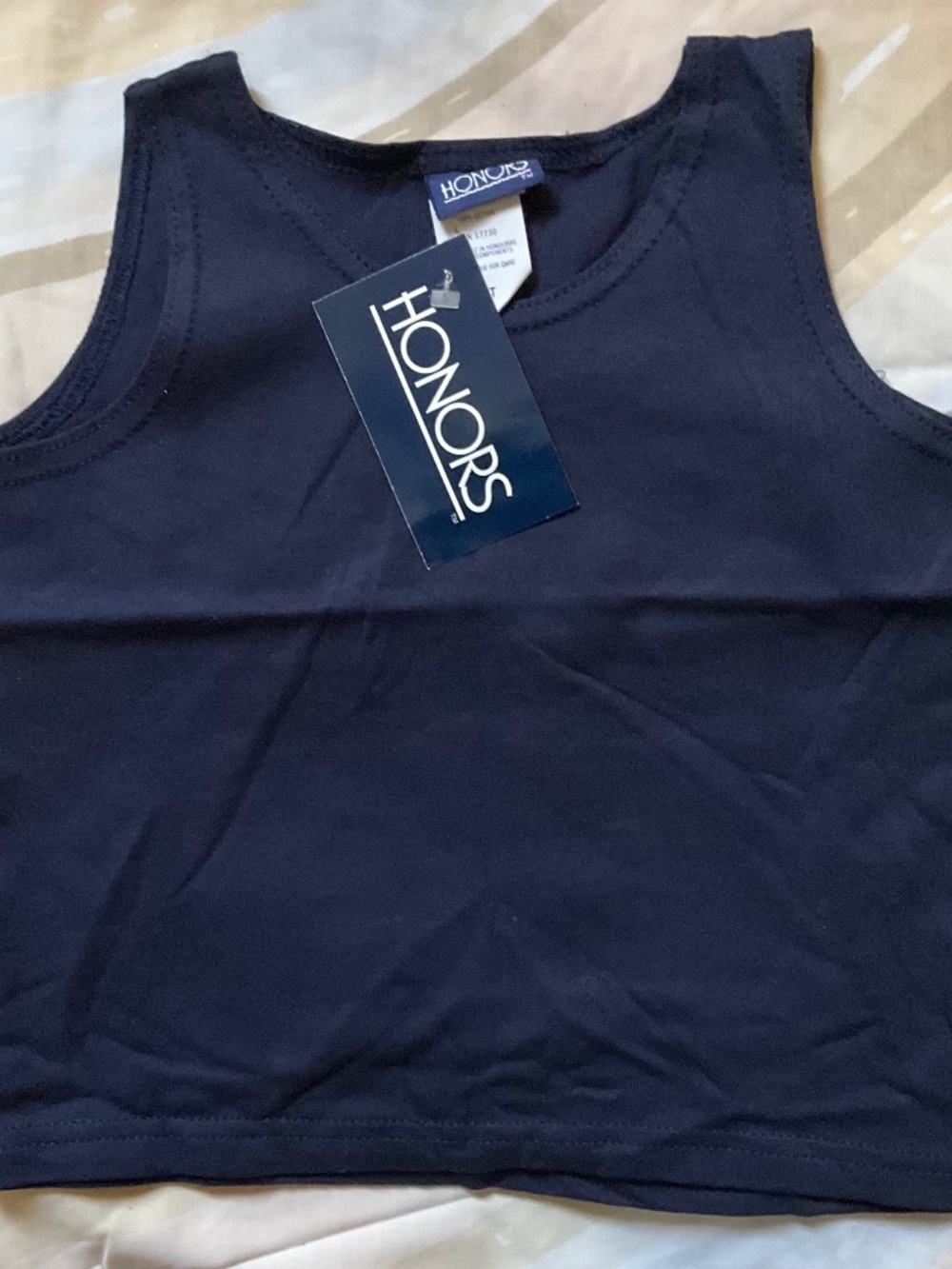 Vintage Honors Size 2T Navy Blue Tank Top
